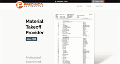Desktop Screenshot of precisionestimating.com